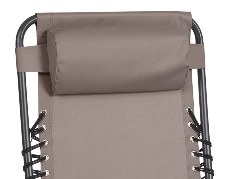 Havemøbelland Relax stol - Sort/Taupe
