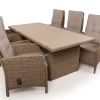 Havemøbelland Rio Dusty Havemøbelsæt m/6 pos stole - 94x210 cm - m/vandafv. hynder