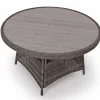 Havemøbelland Rio Grå Havemøbelsæt m/4 loungestole - Ø 130 cm - m/vandafv. hynder