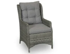 Havemøbelland Rio Grå Havemøbelsæt m/6 loungestole - 94x210 cm - m/vandafv. hynder