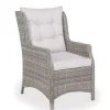 Havemøbelland Rio Lys Grå Havemøbelsæt m/6 loungestole - 94x210 cm - m/vandafv. hynder