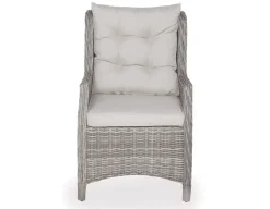 Havemøbelland Rio Lys Grå Havemøbelsæt m/6 loungestole - 94x210 cm - m/vandafv. hynder