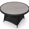 Havemøbelland Rio Sort Bord - Ø 130 cm