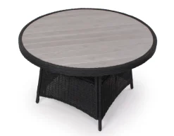 Havemøbelland Rio Sort Bord - Ø 130 cm