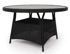 Havemøbelland Rio Sort Bord - Ø 130 cm