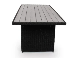 Havemøbelland Rio Sort Bord 94x210 cm