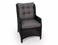 Havemøbelland Rio Sort Havemøbelsæt m/6 loungestole - 94x210 cm - m/vandafv. hynder