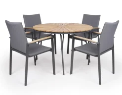 Havemøbelland Samsø Lea 110 cm Havemøbelsæt - Grå