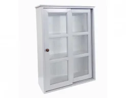 Havemøbelland Sejerø Væghængt Vitrineskabe m/skydelåger - 70x50x20