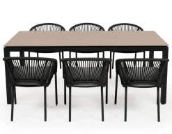 Havemøbelland Selma Nora Havemøbelsæt - 100x200 cm - Antracitgrå