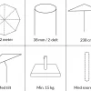 Havemøbelland Signe Parasol Ø 2 meter m/tilt - Grøn