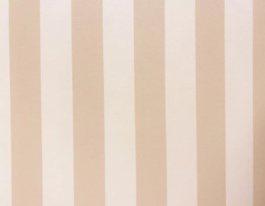 Havemøbelland Signe Parasol Ø 3 meter m/tilt - Hvid/Beige stribet