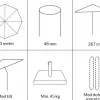 Havemøbelland Signe Parasol Ø 3 meter m/tilt - Sand