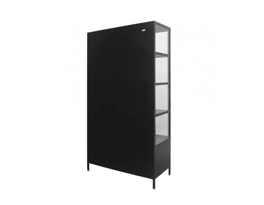 Havemøbelland Skærbæk Vitrineskab i Metal - 110x40x190 cm - Sort