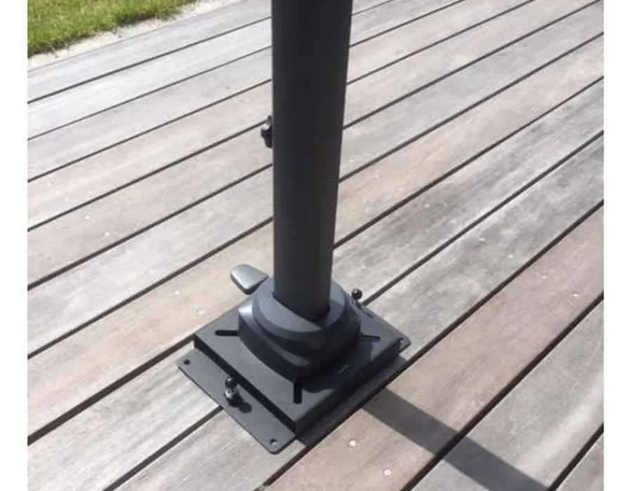 Havemøbelland Smartfoot Parasolholder til Hængeparasol til Træterrasse - Stor