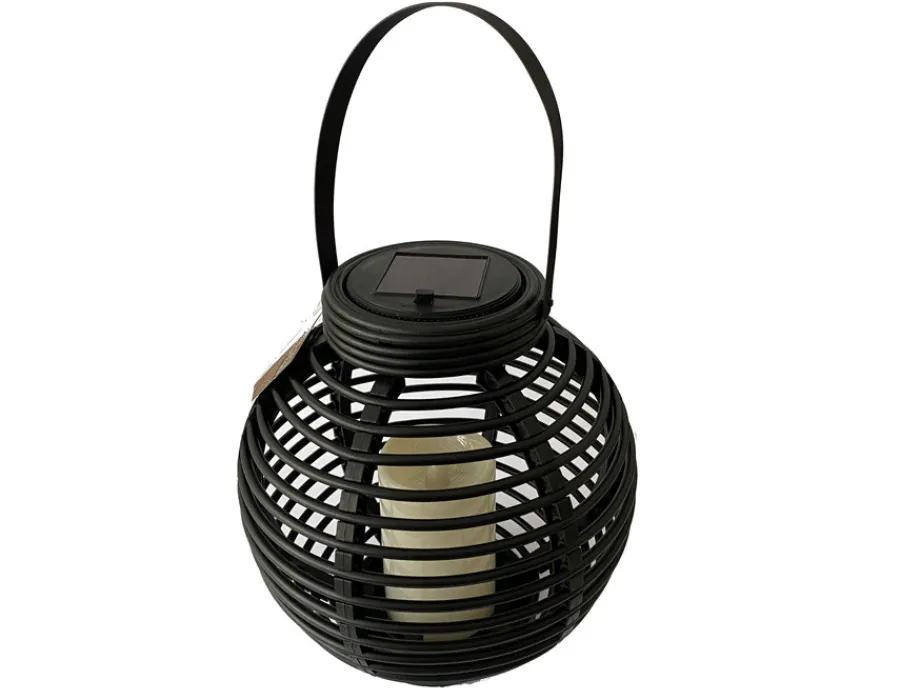 Havemøbelland Solar lanterne, sort, Ø:21 x H: 21 cm