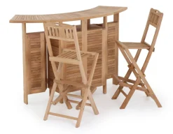 Havemøbelland Teak barsæt m/2 barstole