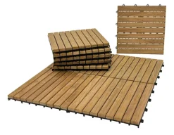 Havemøbelland Teak Gulvfliser - Kerneteak