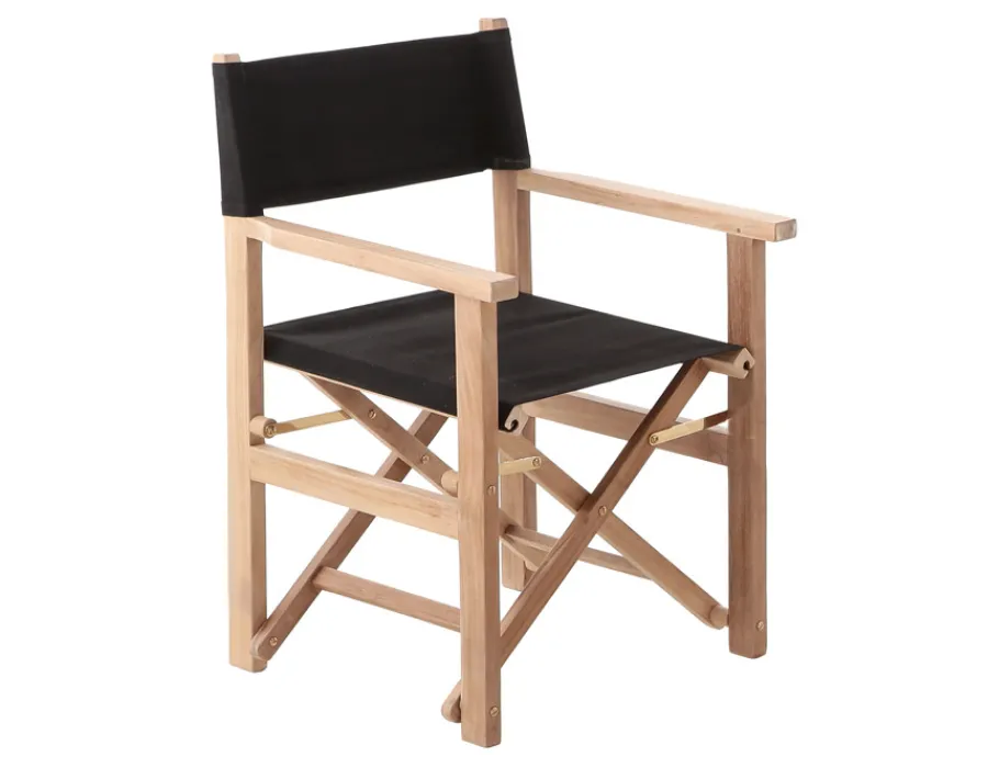 Havemøbelland Teak Instruktørstol - Sort