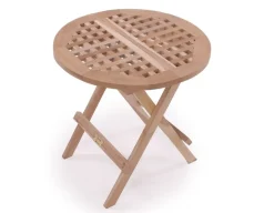 Havemøbelland Teak Klapbord rundt