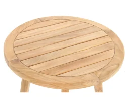 Havemøbelland Teak Sidebord - Ø65 cm