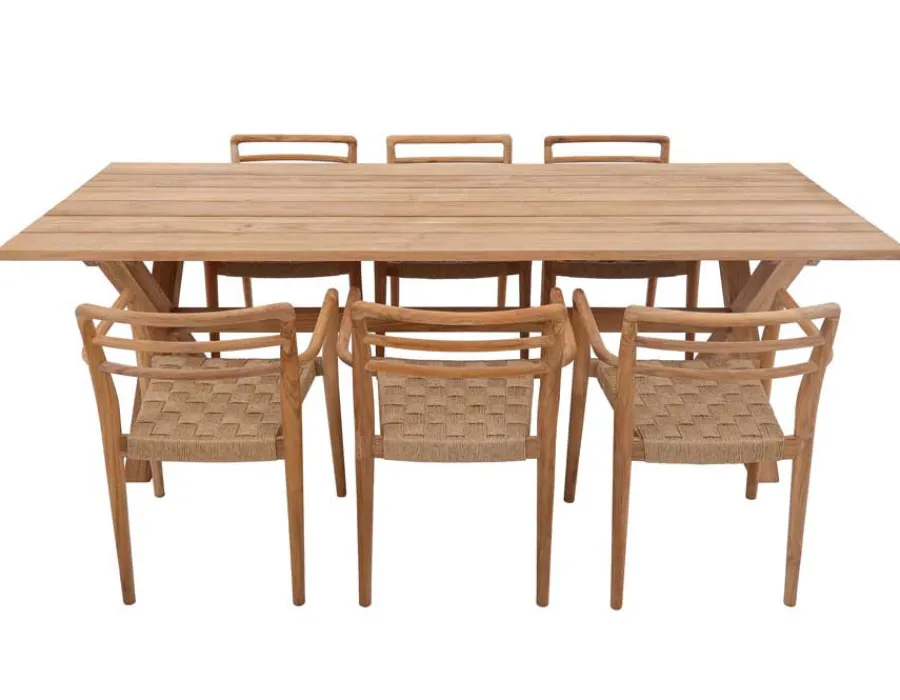 Havemøbelland Thor 240 Duri m/arm Teak Havemøbelsæt