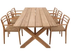 Havemøbelland Thor 240 Duri m/arm Teak Havemøbelsæt