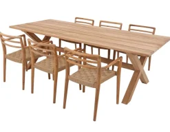 Havemøbelland Thor 240 Duri m/arm Teak Havemøbelsæt
