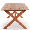 Havemøbelland Thor Teak Plankebord m/x-legs - 100x240 cm