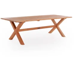 Havemøbelland Thor Teak Plankebord m/x-legs - 100x240 cm