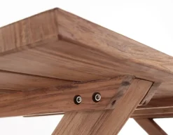 Havemøbelland Thor Teak Plankebord m/x-legs - 90x200 cm