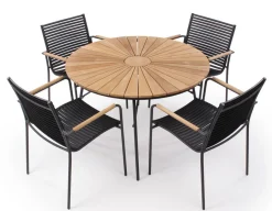 Havemøbelland Tika Classic Samsø 110 cm Havemøbelsæt - Grå