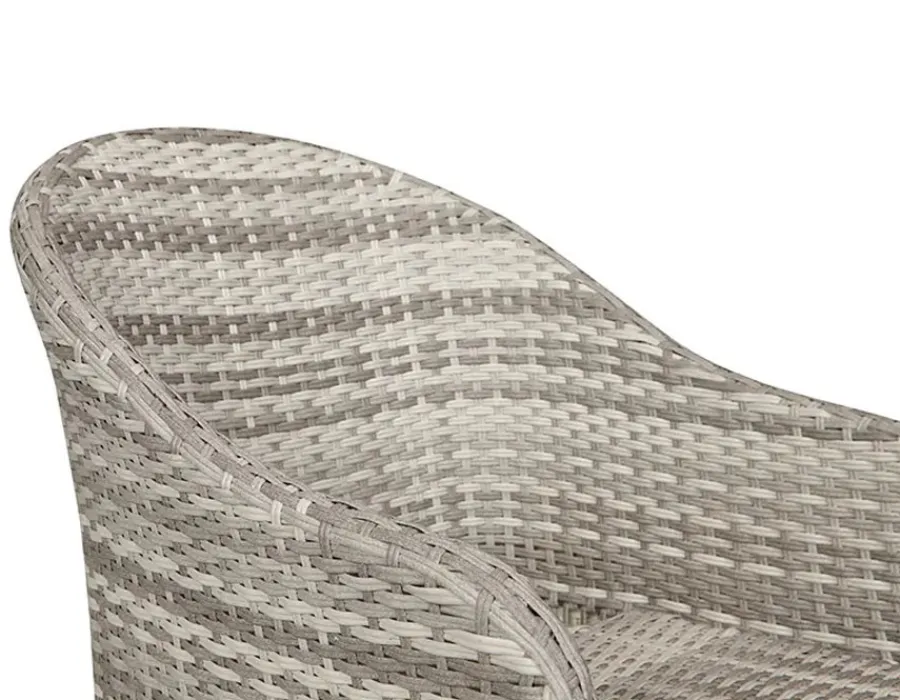 Havemøbelland Tina Andrea Havemøbelsæt m/6 stole - Ø152 cm - Gråhvid