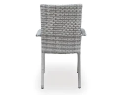 Havemøbelland Tina Geneve Havemøbelsæt m/6 stole - Ø152 cm - Gråhvid