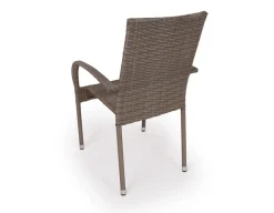 Havemøbelland Tina Geneve Havemøbelsæt m/6 stole - Ø178 cm - Gråhvid/Dusty