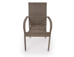 Havemøbelland Tina Geneve Havemøbelsæt m/6 stole - Ø178 cm - Gråhvid/Dusty
