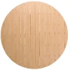 Havemøbelland Tina Havebord - Ø: 152 Cm - Teak Look/Gråhvid