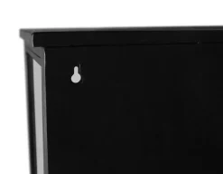 Havemøbelland Tisvildeleje Væghængt Vitrineskab i Metal - 58,5x25x65,5 cm - Sort